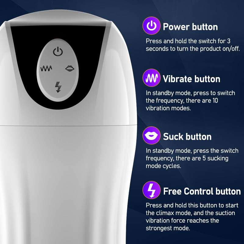 Men's Electric Masturbator Automatic Sucking Real Vibrator Female Voice Masturbation Cup