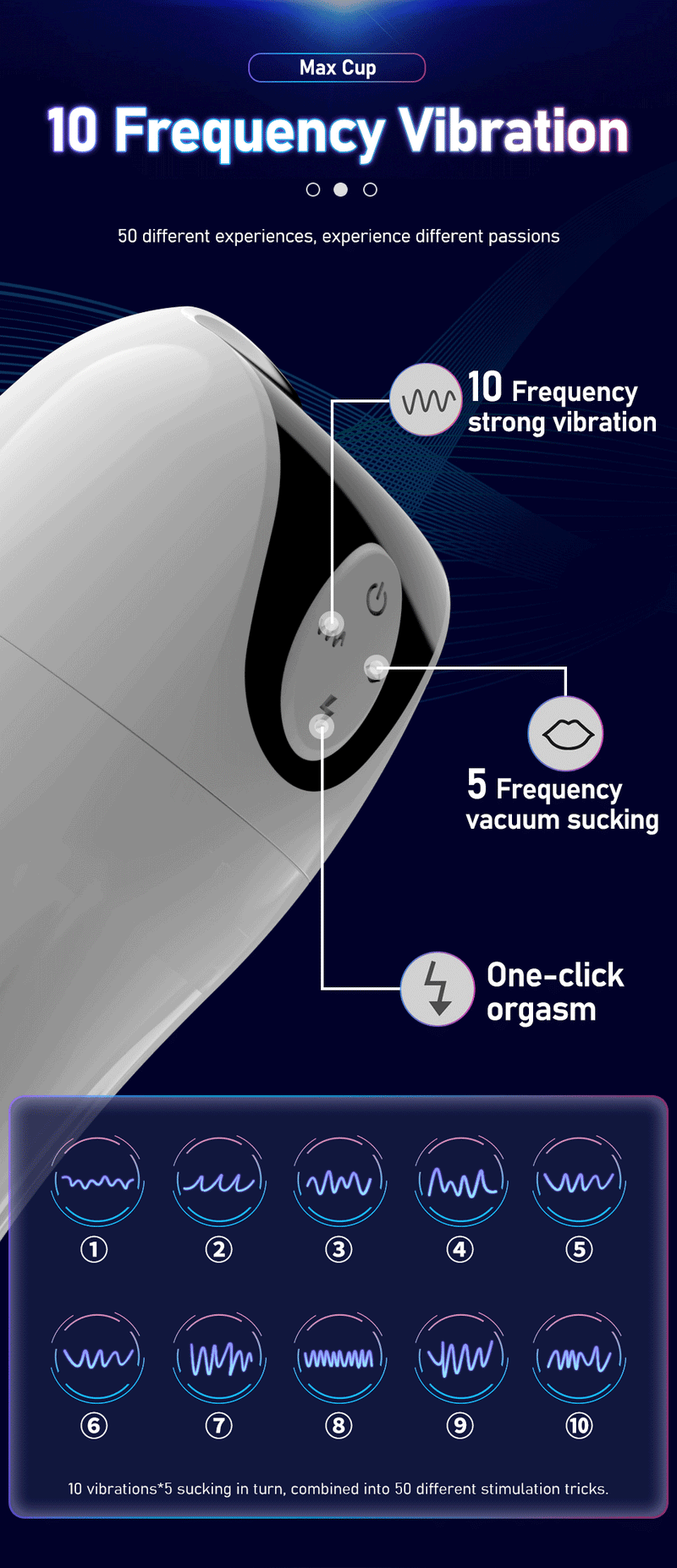 Men's Electric Masturbator Automatic Sucking Real Vibrator Female Voice Masturbation Cup