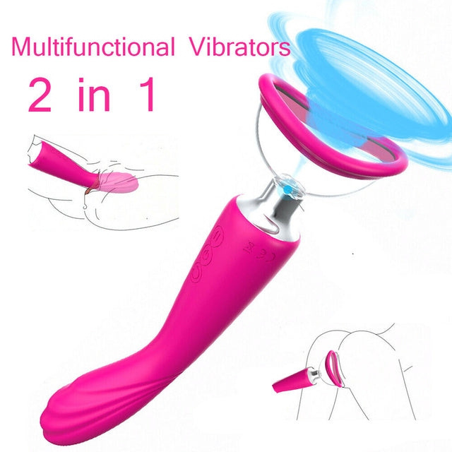 Sucking Vibrator Lick For Adult Oral Sex Suction Clitoris Vagina Nipple Stimulation Massagers